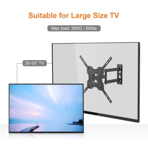 Suport TV GRIFEMA GB1004 pentru televizoare 26-55 inch, stabil si ajustabil - Img 5