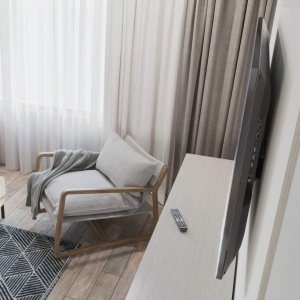Suport TV Hama, fix, pentru televizoare de 37-90 inch, capacitate 100 kg, culoare neagra - Img 6