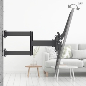 Suport TV Hama Schwenkbar Neigbar 32-75 Zoll, VESA 400x400, Flexibilitate Totala - Img 5