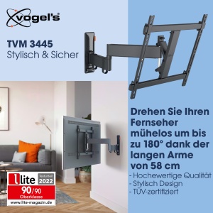 Suport TV Vogels Comfort TVM 3445 Full-Motion 32-65 inch Negru - Img 2