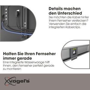 Suport TV Vogels Elite TVM 5605, pentru televizoare 40-100 inch, max. 100 kg, VESA 600x400 - Img 6