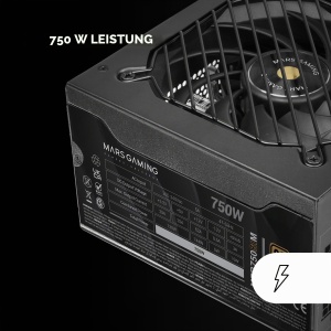Sursa de alimentare ATX MARS GAMING MPB750SIM, 750W, 80Plus Bronze, Negru - Img 2