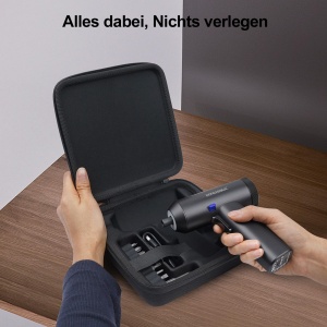 Surubelnita electrica HYCHIKA, 6 Nm, 2200 mAh, cu LED si set de accesorii - Img 6