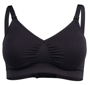 Sutien confort Medela, model Comfy, bumbac elastic, negru, marimea S