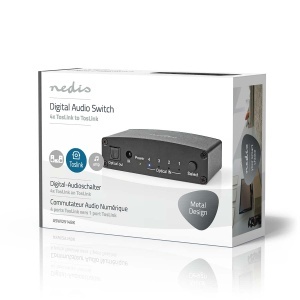 Switch audio digital Nedis, 4 intrari TosLink, negru, metalic - Img 9