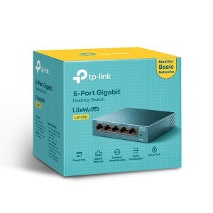 Switch de retea TP-Link LS105G, 5 porturi Gigabit, metalic, Plug-and-Play - Img 3