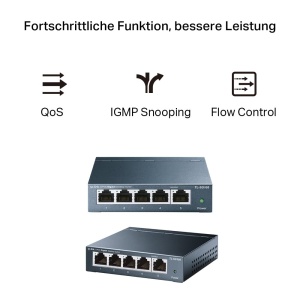 Switch de retea TP-Link TL-SG105, 5 porturi Gigabit, metalic - Img 6