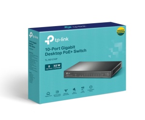 Switch LAN TP-Link TL-SG1210P 10 Porturi Gigabit PoE, 63W, Negru - Img 5