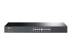 Switch TP-Link TL-SF1016, 16 Porturi 10100Mbits, PlugPlay, Negru
