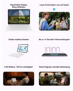 Tableta HUAWEI MatePad 11.5 (2025) cu Tastatura, 8GB RAM, 256GB Stocare, Gri - Img 3