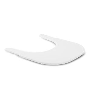 Tableta pentru Scaun Inalt hauck Arketa, Alb, din Plastic Reciclat, Usor de Curatat