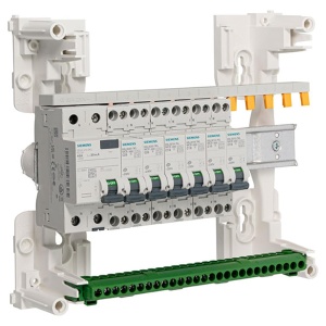 Tabloul electric Siemens, 1 retea, 13 module, 6 intrerupatoare de circuit, 1 intrerupator diferential - Img 2