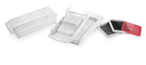 Taietor de legume Tescoma Wurfelschneider HANDY, 2 lame, inox - Img 3