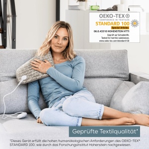 Tampon de incalzire Beurer HK 123 XXL Nordic, tampon termic dragalas cu 3 niveluri de temperatura si oprire automata, spalabil la masina, fabricat in Europa, format XXL 60 x 30 cm, aspect blana - Img 5