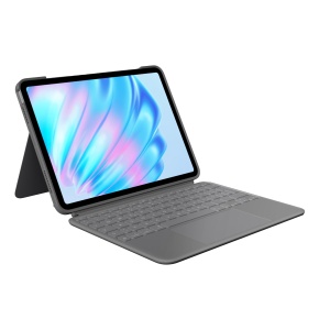 Tastatura-Covor Logitech Combo Touch pentru iPad Air 11 (M2, M3, M4), Trackpad, Iluminare