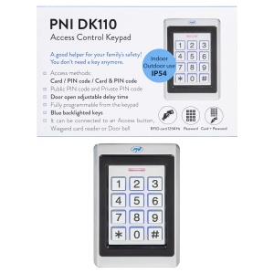 Tastatura de control acces PNI DK110, IP54, iluminata, 2000 utilizatori - Img 2