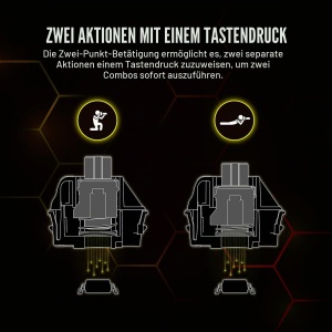 Tastatura de gaming Corsair K70 MAX RGB, mecanica, magnetica, gri - Img 5