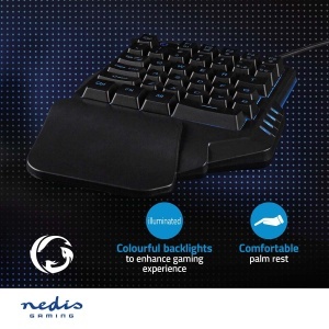 Tastatura Gaming Nedis GKBDS110BK - USB, RGB, Unihand - Img 6