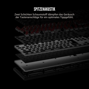 Tastatura mecanica Corsair K70 Core RGB, lineare, neagra, cu suport pentru maini - Img 7
