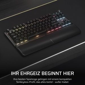 Tastatura mecanica Corsair K70 CORE TKL Wireless RGB, Neagra, Tenkeyless - Img 2