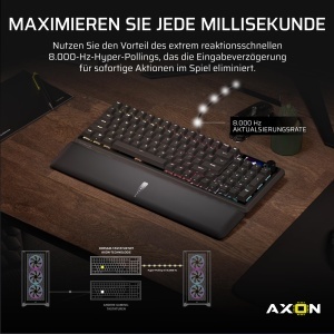 Tastatura mecanica de gaming Corsair Vanguard 96, neagra, cu LCD si 24 G-taste - Img 3
