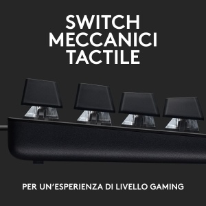 Tastatura mecanica pentru jocuri Logitech G G413 TKL SE - Tastatura compacta cu retroiluminare cu comutatoare tactile mecanice, anti-ghosting, compatibila cu Windows, MacOS, italiana - Img 2