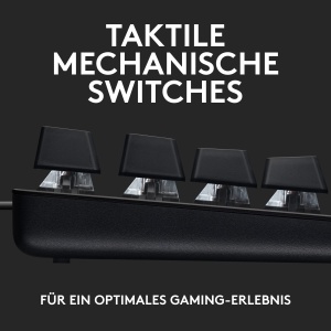 Tastatura mecanica pentru jocuri Logitech G413 SE - Iluminare din spate, Comutatoare mecanice tactile, Anti-Ghosting, compatibila cu Windows, macOS, Aspect QWERTZ german - Negru - Img 2