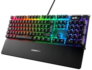 Tastatura mecanica SteelSeries Apex 7 - OLED, Switch-uri rosii, Layout AZERTY