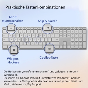 Tastatura Microsoft Surface (2. editie) - Bluetooth, design minimalist, compatibila cu Surface Pro si Laptop - Img 6