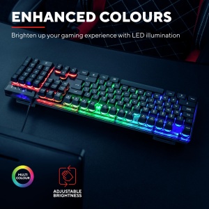 Tastatura pentru jocuri Trust Gaming GXT 835 Azor, aspect francez AZERTY - Img 2