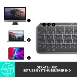 Tastatura wireless Logitech MX Keys Mini, compacta, bluetooth, iluminare - Img 9