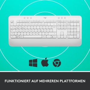 Tastatura wireless Logitech Signature K650 cu suport pentru palme, ergonomica, compatibila multi-platforma - Img 6