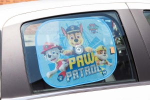 Tataway - Perdele laterale pentru masini pentru copii | Protectie UV | Accesoriu ventuza | Grafica Paw Patrol | 44x35 cm, Albastru, 21.4x18.9x4.3 cm, Bumbac - Img 2