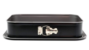 Tava cu arc Original Kaiser Inspiration patrata 36 x 24 cm, tava de copt dreptunghiulara cu fund plat, tigaie tiramisu antiaderenta, rezistenta la scurgeri, tava patrata pentru tort, neagra - Img 2