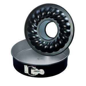 Tava de copt Lagostina Gustosa cu deschidere cu fermoar, 26 cm, 2 funduri interschimbabile