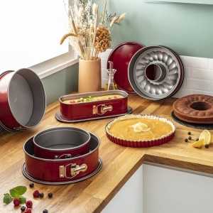 Tava de copt Tefal Delibake, 30 cm, otel, rosu - Img 6