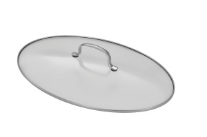 Tava de cuptor Rosle Elegance ovala, inox 1810, capacitate 8L, cu capac din sticla - Img 3