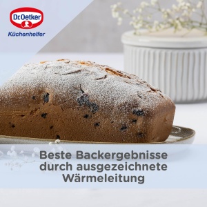 Tava de paine Dr. Oetker 25 cm emailat Back-Liebe - Tava de copt rezistenta la taiere si zgarieturi cu email - Cutie de 25 tava de copt pentru paine in albastru inchis - Img 4