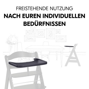 Tava din lemn Hauck Alpha Wooden Tray pentru scaunele Alpha si Beta Dark Grey - Img 6