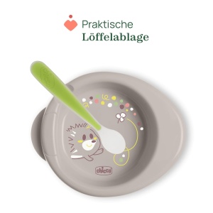Tava pentru copii Chicco Pappa Calda, design ergonomic, 0 BPA, roz - Img 5