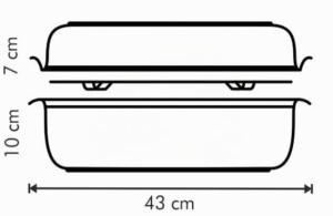 Tava pentru cuptor Tescoma EXCLUSIVE 36 x 24 cm din otel inoxidabil cu capac - Img 9