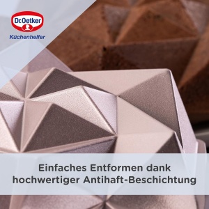 Tava pentru Gugelhupf Dr. Oetker Origami, 2000ml, Rose-Gold, Antiaderenta - Img 4