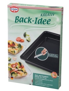 Tava pentru pizza Dr Oetker Back-Idee Creativ 42x29 cm emailata rezistenta la temperaturi inalte - Img 5