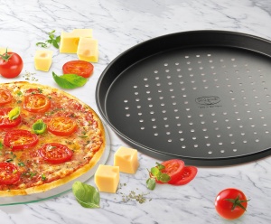 Tava pentru pizza Dr Oetker Tradition O 28 cm antiaderenta otel rezistenta la temperaturi de pana la 230degC - Img 3