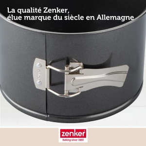 Tava pentru tort Zenker Extra Hoch, 19 cm, 12 cm, otel negru - Img 7