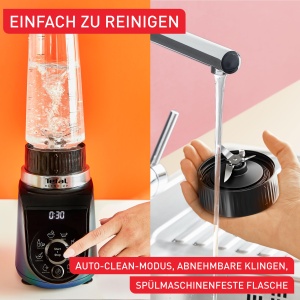Tefal Blend Up BL19H4F0 Mini Mixer 1000W Design Compact Albastru - Img 5