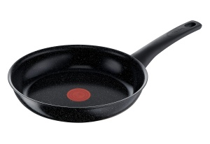 Tefal C41804 Tigaie Intensitate 24 cm | Etansant ceramic | Indicator de temperatura a semnalului termic | curatare usoara | Potrivit pentru inductie | Ecologic | Negru