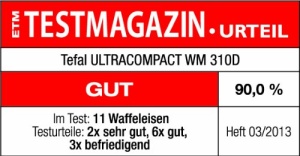 Tefal Herzwaffeleisen WM310D Aparat de Wafe Negru 1000W cu Reglare Temperatura - Img 9