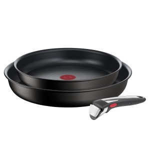 Tefal Ingenio Eco Resist pe vase de gatit, 3p, stivuibil, inductie, usor de curatat, acoperire antiaderenta, indicator de pornire a gatitului, gatit sanatos, L7679302