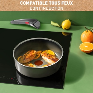 Tefal Ingenio Renew L2603502 Tigaie 24 cm Antiaderenta Aluminiu Reciclat Compatibila Inductie - Img 6